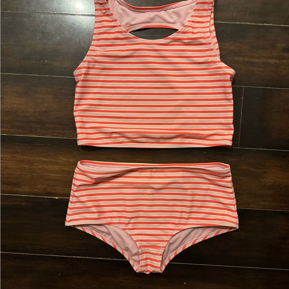 Gap kids Striped Kids Swim Set - Pink and Orange